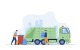 illustration camion poubelle