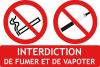 interdiction de fumer ou vapoter dans les espaces publics proches de mineurs