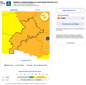 alerte orages vigilance orange
